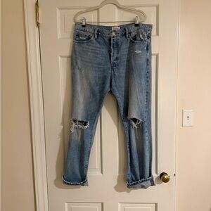 Frame Denim Men's Light Blue Relaxed Jeans